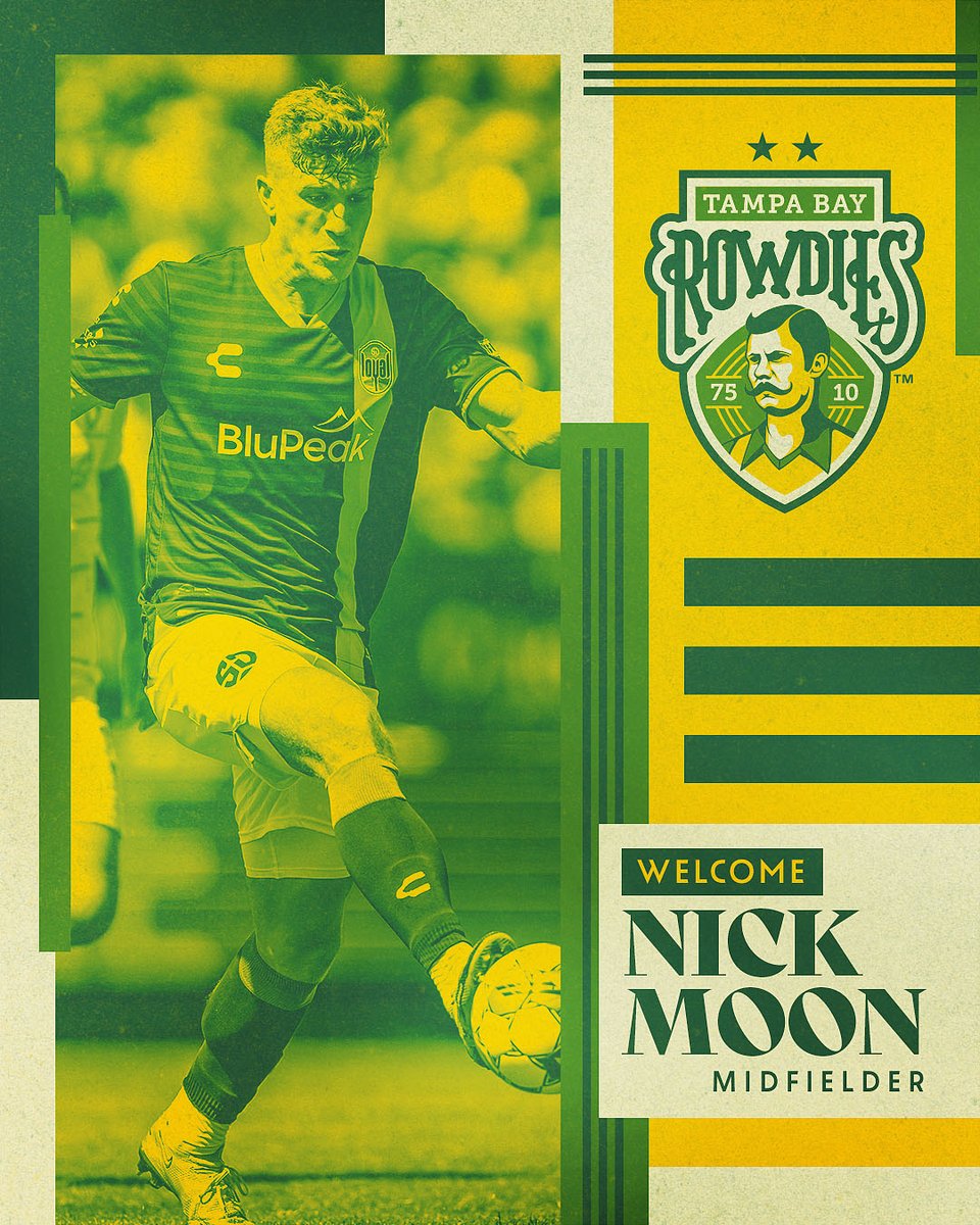 TampaBayRowdies's tweet image. NEWS: We've added winger @NickMoon17 to the squad for the @USLChampionship season. 

Welcome, Nick!

📰 bit.ly/3SQEGij
🔰 #COYR