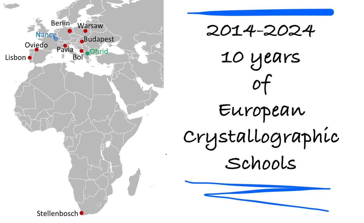 #Celebrating 10 years of ECS 🎉 Have you ever attended the European crystallography school? If yes, tell us your experience? Please, contact us education@ecanews.org or @ecasocial