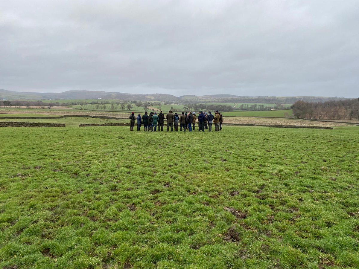 A huge thank you to @lawkland24 for hosting a fantastic farm walk, showcasing how a productive dairy farm can support waders and other wildlife. We even had our first curlew of the season do a fly-by right on cue! Organised by @forestofbowland Photo credit: Nichola Gill