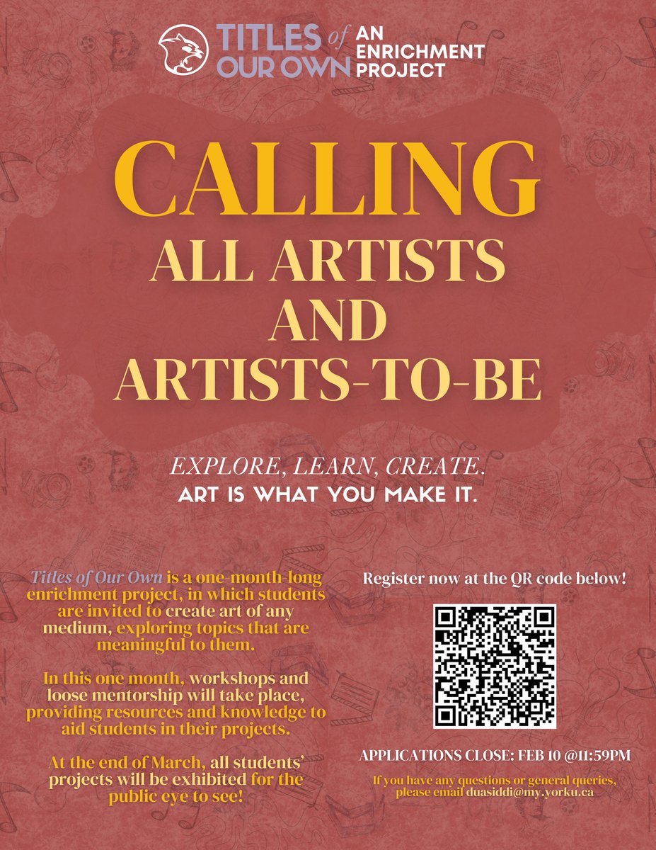 Interested in showcasing your artistic talent? 

Dua Siddiqui from HUMA 3207 is hosting free workshops with the help of Vanier College Council.

Check the poster below for details.