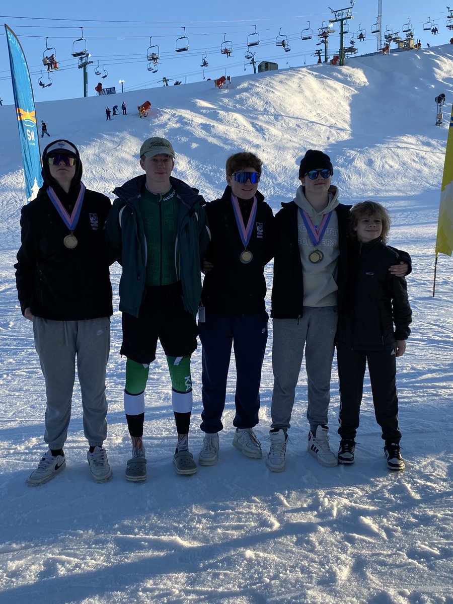 The <a href="/LkOrionHS/">Lake Orion High School</a> Boys Ski Team won the Pine Knob Ski League Championships with captain Broden Janczarek doubling up again this year winning the gold in both GS and Slalom events. The boys will compete in the MHSAA Regional Feb. 14 at Pine Knob. #AlwaysLakeOrion