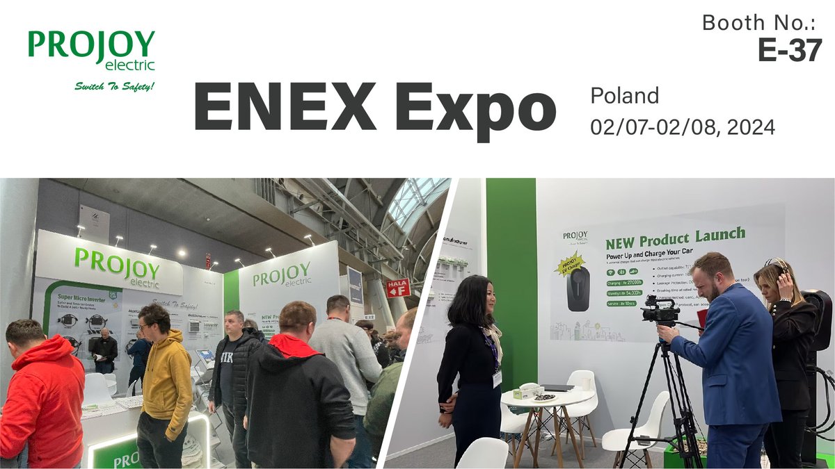 ProjoyElectric's tweet image. Day One at #enex, Here are the highlights of specific products that we are showcasing, feel free to visit us at booth E-37 to chat with our experts! #rsd #electricbox #microinverter #solarenergy