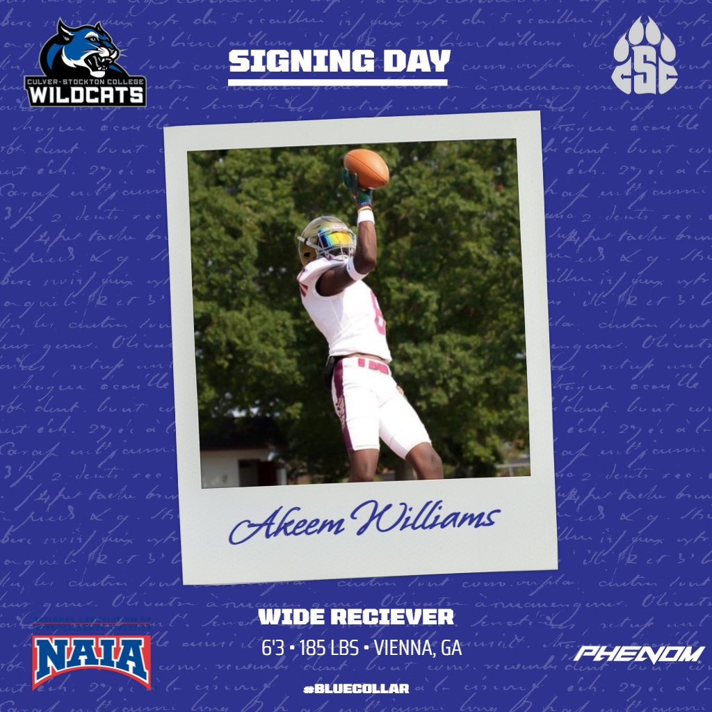 The newest #BlueCollar addition to the Wildcats, welcome home Akeem Williams.

#NSD24 | #WhoWeAre | <a href="/aj79762278/">Aj Williams</a>