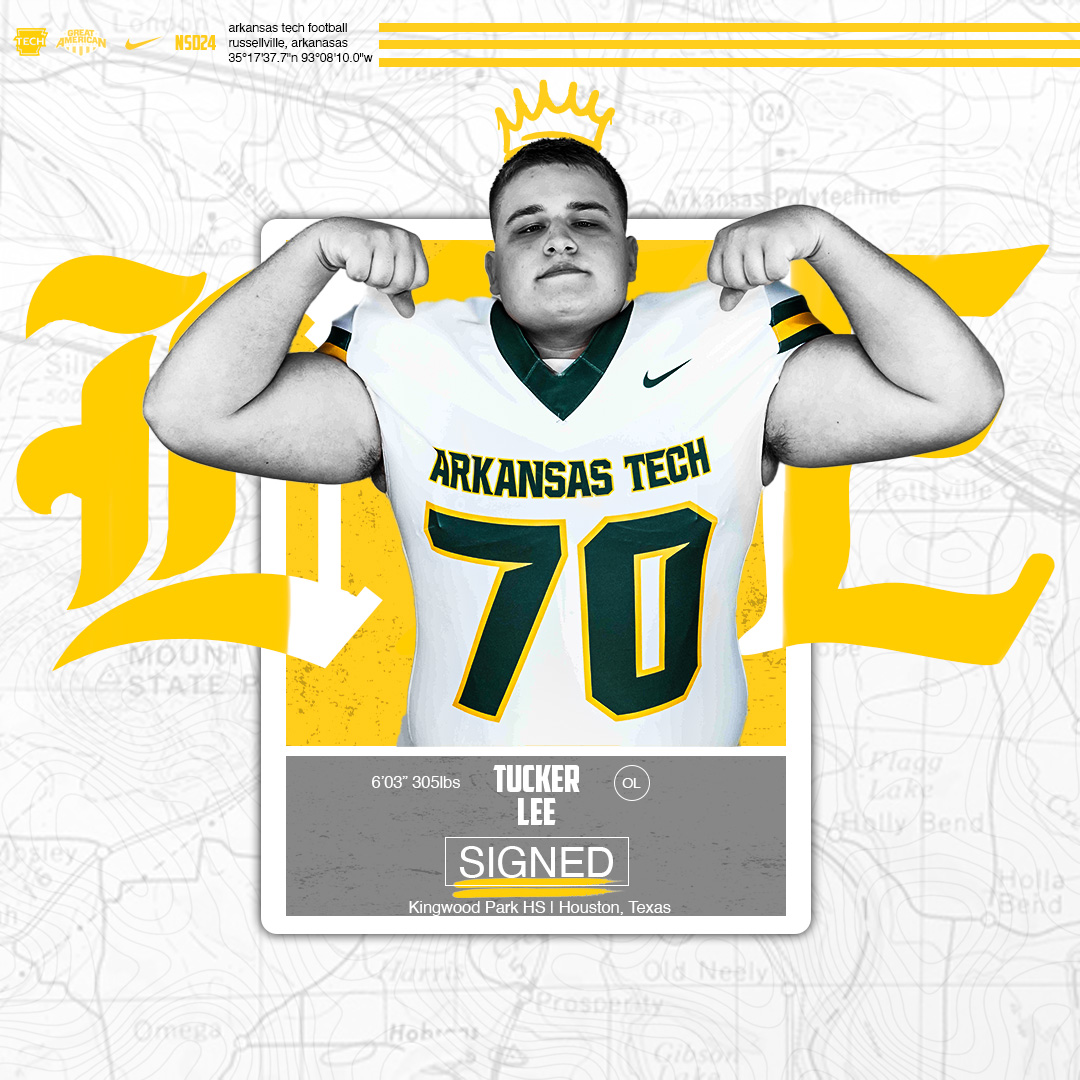 ATU_Athletics's tweet photo. Our next @ATUFOOTBALL signee is Tucker Lee!

OL | 6-3 | 305

🏈 @bigtuck_54

#FightOn | #LinkItUp | #NSD24 https://t.co/BN9CJWlPpi