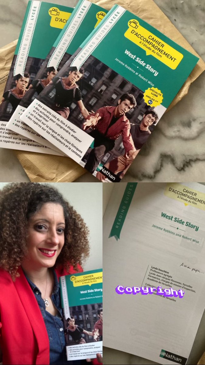 Très heureuse de découvrir aujourd’hui mon manuscrit transformé en livre 📚🤩 En espérant que ce film guide de chez <a href="/NathanEditions/">Editions Nathan</a> aide les élèves dans leur découverte du sublime et intemporel chef-d’œuvre West Side Story 💃🏻🕺🤗 #unmaskedauthor #llceranglais <a href="/Speakeasy_News/">Speakeasy News</a>