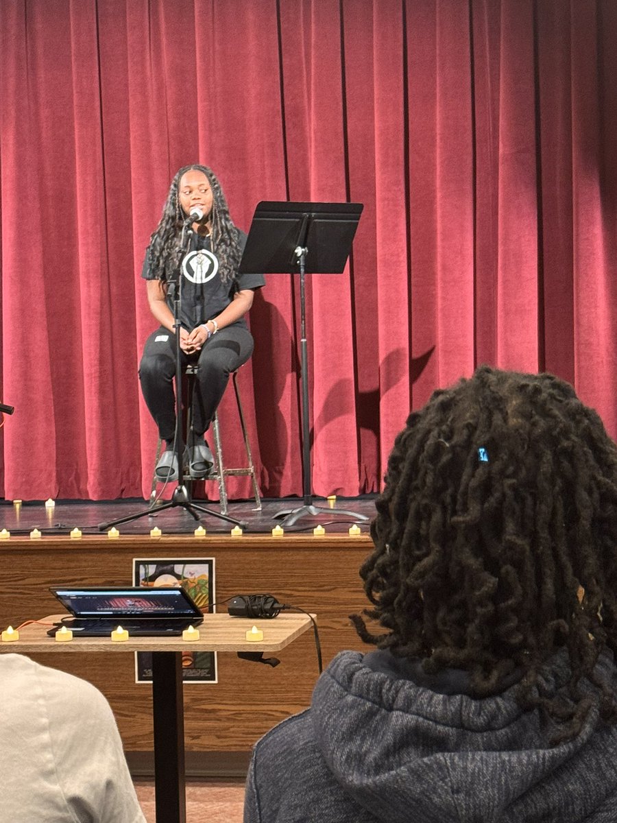 The Dewitt Middle School Poetry Cafe today was one of the best examples of celebrating Black Joy and Excellence I’ve ever seen. Wow!