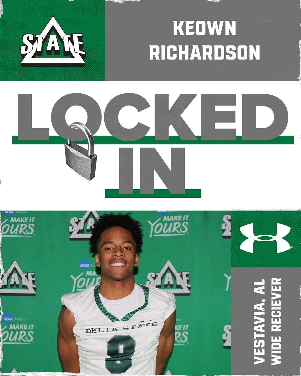DeltaStateFB's tweet photo. 🏈 Welcome to Delta State, @KeownRichardson!
#WhereChampionsPlay https://t.co/mDZEv02Ewk