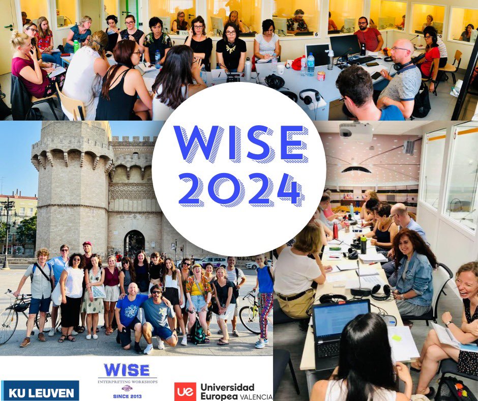 🛎 Final dates for WISE 2024 (11th Edition)!

🔹 WISE Valencia: 22-26/07
<a href="/UEValencia/">Universidad Europea de Valencia</a> 

🔹 WISE Brussels: 26-30/08
@LetterenBrussel 

👉 Apply here by 07/04: t.ly/Vr5m0 

Limited places!

#1nt #CPD #WISE1nt #terplove #ColleaguesNotCompetition