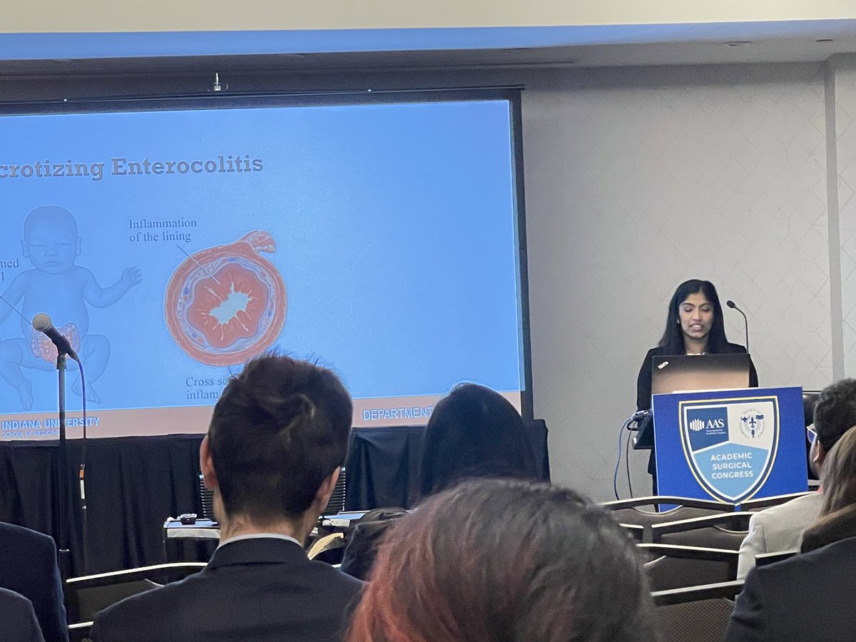 So proud of @IU_Surgery @IU_PedSurg research residents @DocKmano @DrJasmine_MD and @sharonj077 from my lab who did an excellent job with their #ASC2024 talks this morning on “Building a world without NEC.”@NECsociety