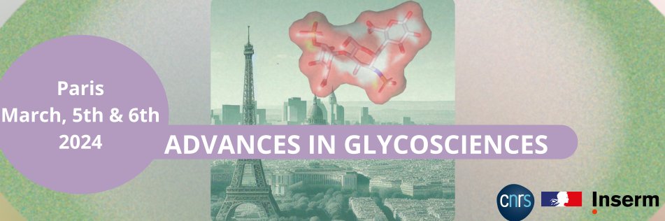 not here anymore (@anneimberty) on Twitter photo Still few days to register and present a poster at the Advances in Glycosciences Meeting in Paris, March 5-6 glycoscience.sciencesconf.org . Super glyco stars <a href="/cribilla68/">Cristina</a> <a href="/IsabelleCompag1/">Isabelle Compagnon, PhD</a> @SollogoubM <a href="/RebekkaWild/">Rebekka_Wild</a> <a href="/AnneHarduin/">Anne Harduin-Lepers</a> @adnanhalim007 .... and many others
See you there !! Still few days to register and present a poster at the Advances in Glycosciences Meeting in Paris, March 5-6 glycoscience.sciencesconf.org . Super glyco stars <a href="/cribilla68/">Cristina</a> <a href="/IsabelleCompag1/">Isabelle Compagnon, PhD</a> @SollogoubM <a href="/RebekkaWild/">Rebekka_Wild</a> <a href="/AnneHarduin/">Anne Harduin-Lepers</a> @adnanhalim007 .... and many others
See you there !!