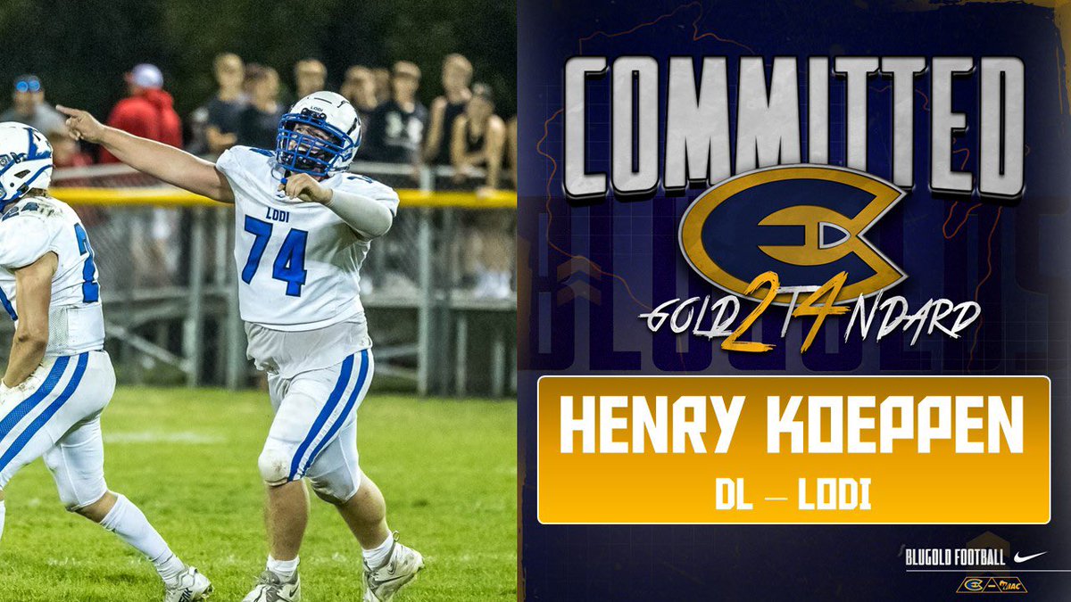 Roll Golds 🔵🟡 #GOLD2T4NDARD #CTM <a href="/UWECFootball/">Blugold Football</a> <a href="/CoachLangStrong/">Ricky Lang</a> <a href="/CoachGrayvold/">Brady Grayvold</a>