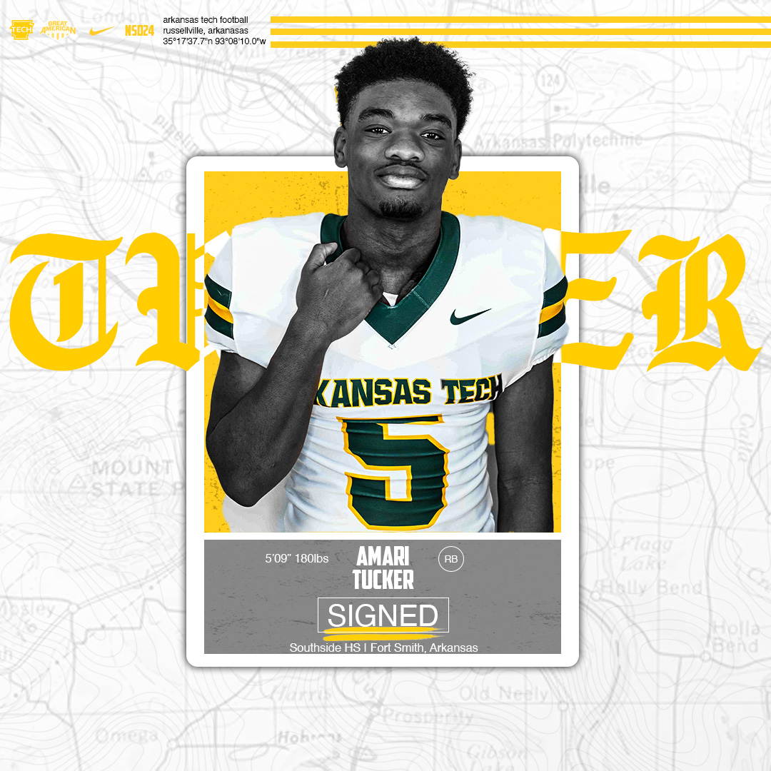 Our next @ATUFOOTBALL signee is Amari Tucker!

RB | 5-9 | 180

🏈 <a href="/Amari5Tucker/">Amari Tucker</a>

#FightOn | #LinkItUp | #NSD24