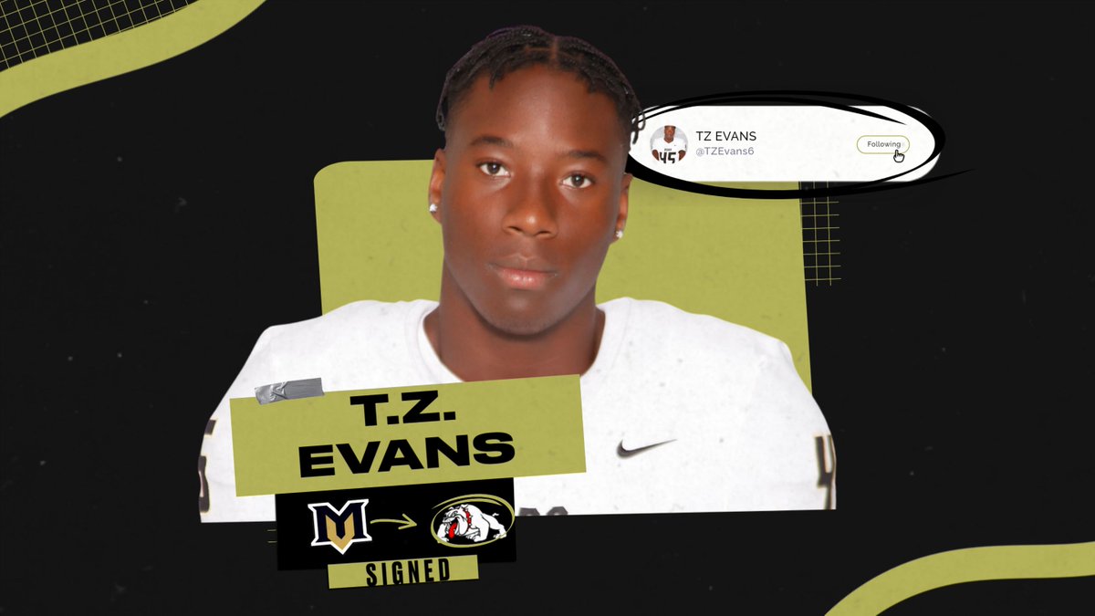 TZ Evans is officially a GMC Bulldog! Congrats to @tzevans6 and @GMC_Football. #ATTACK23