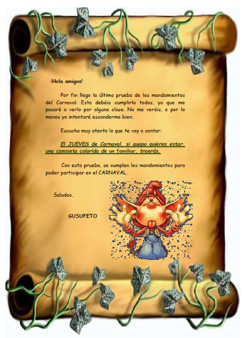 CCMiramadrid's tweet image. ¡Hola amigos! Por fin llegó la última prueba del carnaval. 🎭

Escucha muy atento lo que te voy a contar:

«El jueves de carnaval, si guapo quieres estar, una camiseta colorida de un familiar traerás» 👕👚

#colegiomiramadrid #miramadrid #googlereference #carnaval #gusufeto