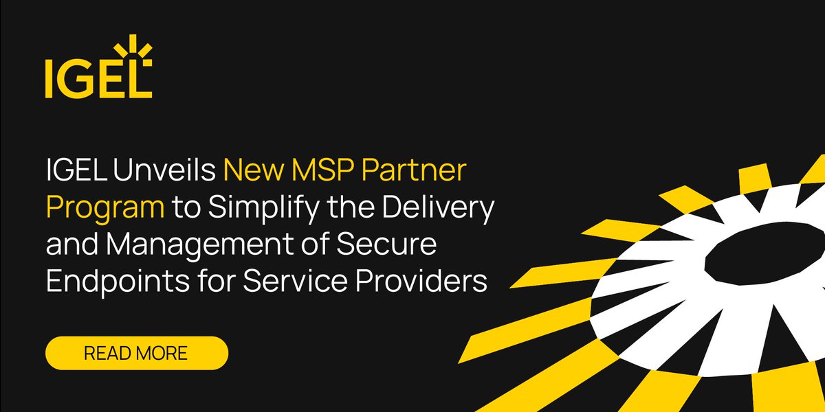 #IGEL introduces the new MSP service models for the IGEL platform, which enables secure access for VDI, DaaS, SaaS, and secure browsing. Read the news! #MSP #VDI #DaaS #Saas buff.ly/49nHSqY