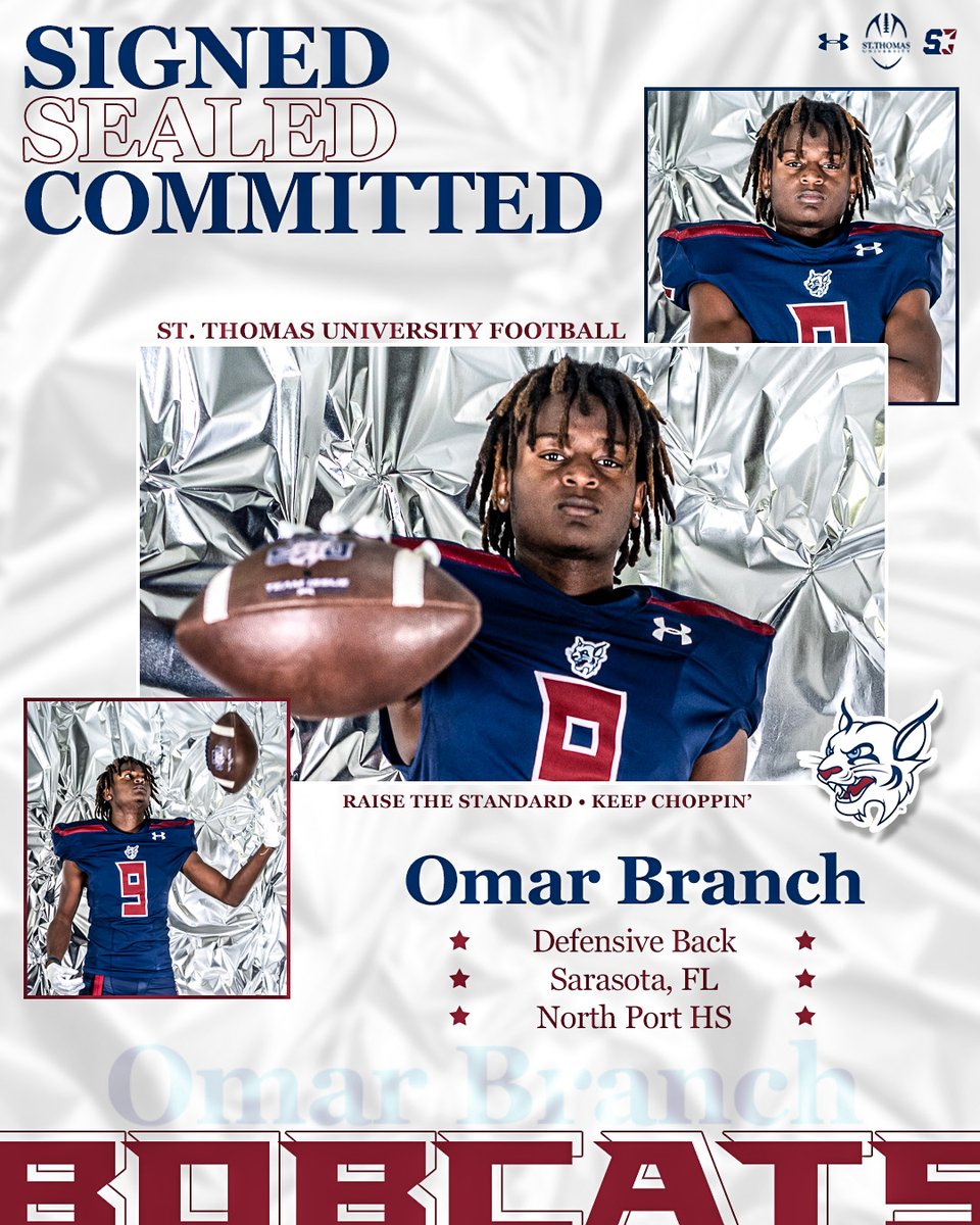 STU Football (@stu_football) on Twitter photo Join us in welcoming the newest Bobcat to the 3️⃣0️⃣5️⃣<a href="/branch_omar/">Omar Branch Jr</a>🌴
#RaiseTheStandard // #STUNSD24 Join us in welcoming the newest Bobcat to the 3️⃣0️⃣5️⃣<a href="/branch_omar/">Omar Branch Jr</a>🌴
#RaiseTheStandard // #STUNSD24