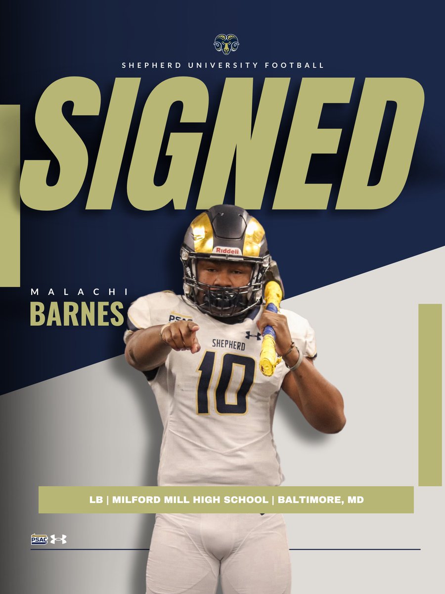 ANOTHER SIGNEE OUT OF BALTIMORE, MD!!!
Welcome <a href="/Mal__10k/">Malachi Barnes</a> to the Ram Family!
#NationalSigningDay #Team95 #TrueBeliever