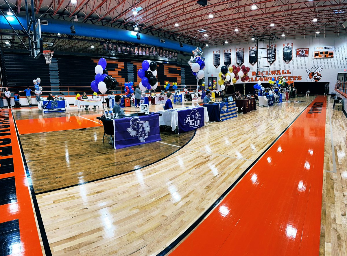 19 Rockwall HS student-athletes signing across 6 different sports. What a testament to the amazing kids and coaches that we have here at RHS. It’s a great time to be a Jacket!! #JFND