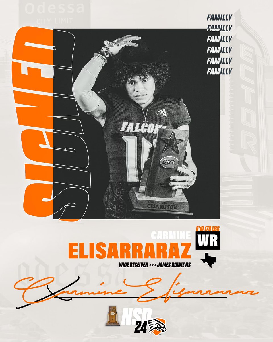 Welcome to the #FAMILLY 
<a href="/EliElisarraraz/">Carmine Elisarraraz (Eli)</a> 
Wide Receiver
James Bowie HS