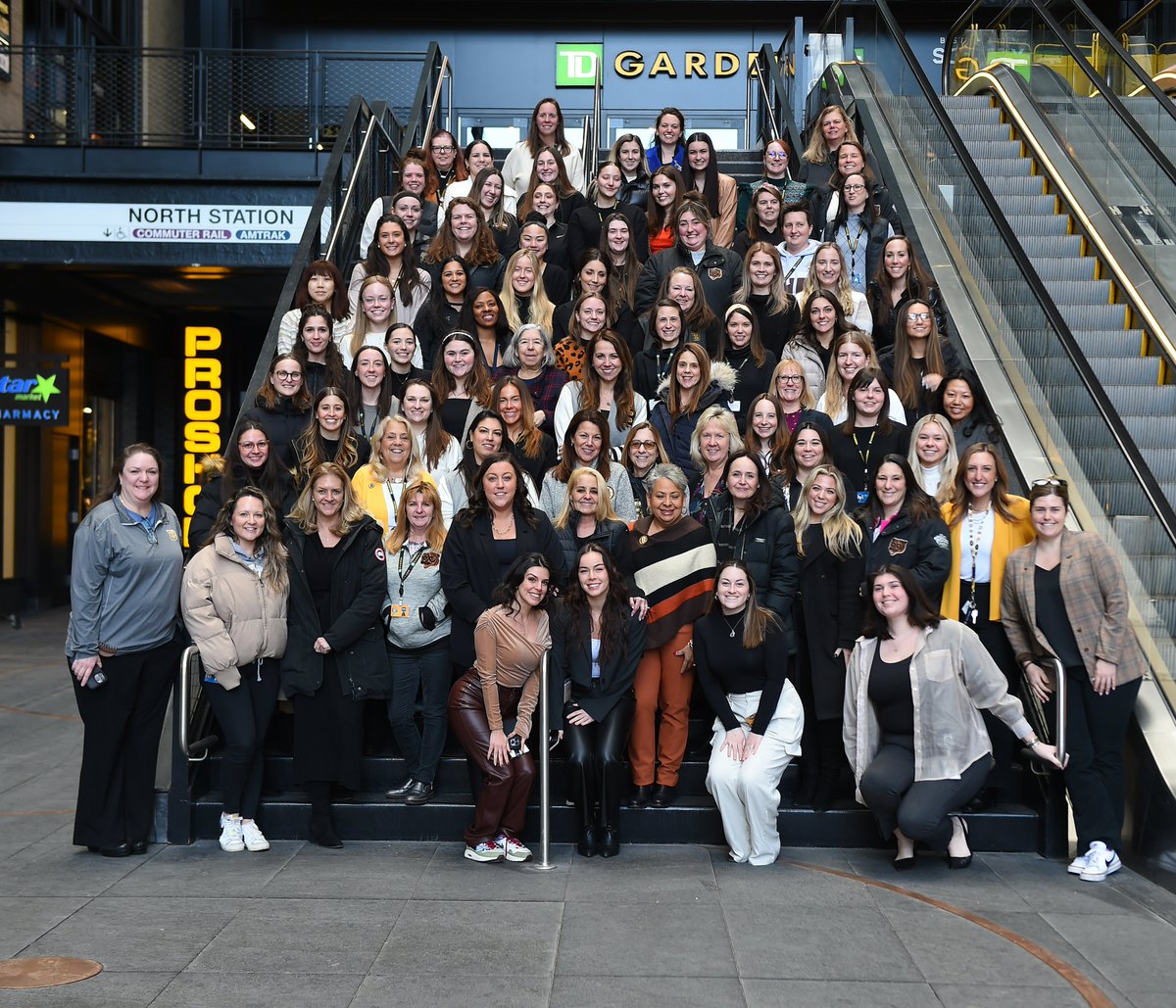 tdgarden's tweet photo. In honor of National Girls &amp; Women in Sports Day, we're celebrating the inspiring, hard-working, passionate group of women that represent TD Garden, @NHLBruins and @delawarenorth Sportservice each and every day. 👏

#NGWSD2024 | #DelawareNorthSports | #NHLBruins https://t.co/1VUIf4JMAa