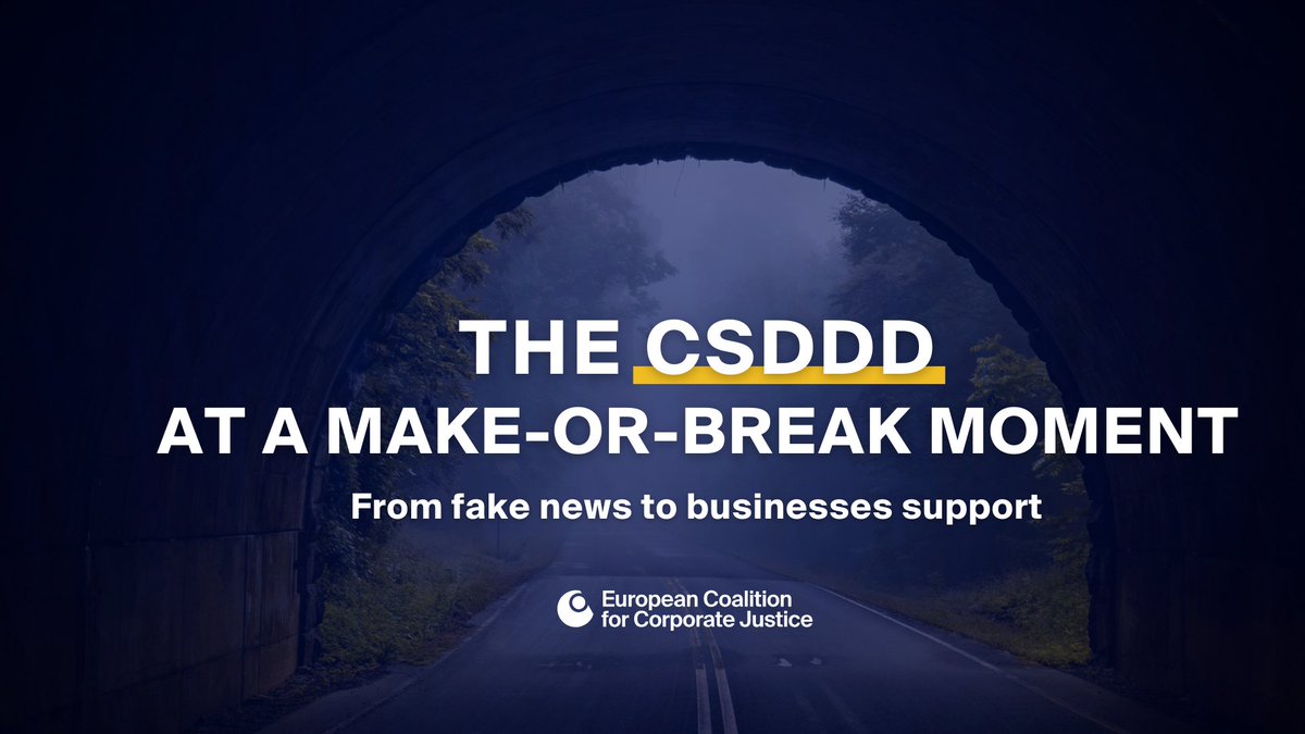 📰NEWS on the #CSDDD

Unable to agree in the home coalition on the #CSDDD, a rogue German Justice Minister (FDP) now tries to sabotage the law &amp; lobbies other EU Member States to vote against the directive

Want to know more? 👇corporatejustice.org/news/the-csddd…