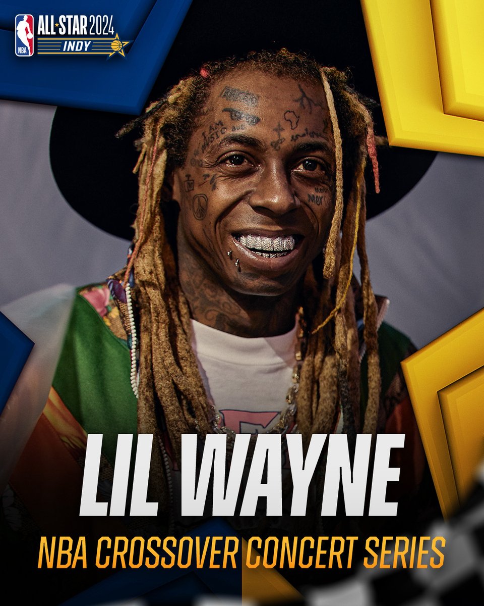 Don't miss Lil Wayne perform in Indy at #NBACrossover on Sunday, 2/18 before the #NBAAllStar Game tips off later that night!