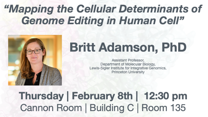 Please join us in-person for the BCMP seminar on Thursday, February 8 at 12:30pm by Britt Adamson, Assistant Professor, Dept of Molecular Biology, @Princeton. @PrincetonMolBio @bsadamson