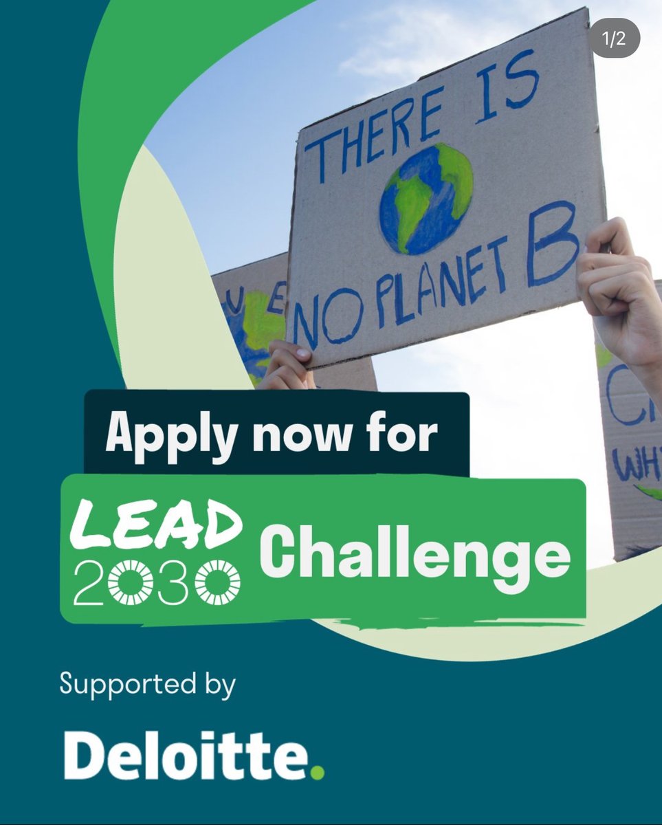 opportunitiesfy's tweet photo. 🌍 Lead2030 Challenge for SDG 13:🌟Deloitte proudly supports innovative solutions combating climate change.
🔍 Details:
Youth-led projects (ages 18-30)
$50,000 grant
⏰ Deadline: March 1, 2024
🔗 Apply Now: https://t.co/tFSrCtmt2U
#Lead2030 #ClimateAction #YouthInnovation https://t.co/TNOijMrzQq