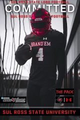 judsoncook6's tweet photo. After many conversations with College coaches, H.S Coaches, Family, and friends I have decided that I will continue my academic and athletic career at @SRSUFootball can’t wait to join the Lobo family in Alpine! @CoachBD77 @billyjackray @CoachHarmening @FootballMcneil https://t.co/QXGZDwi99l