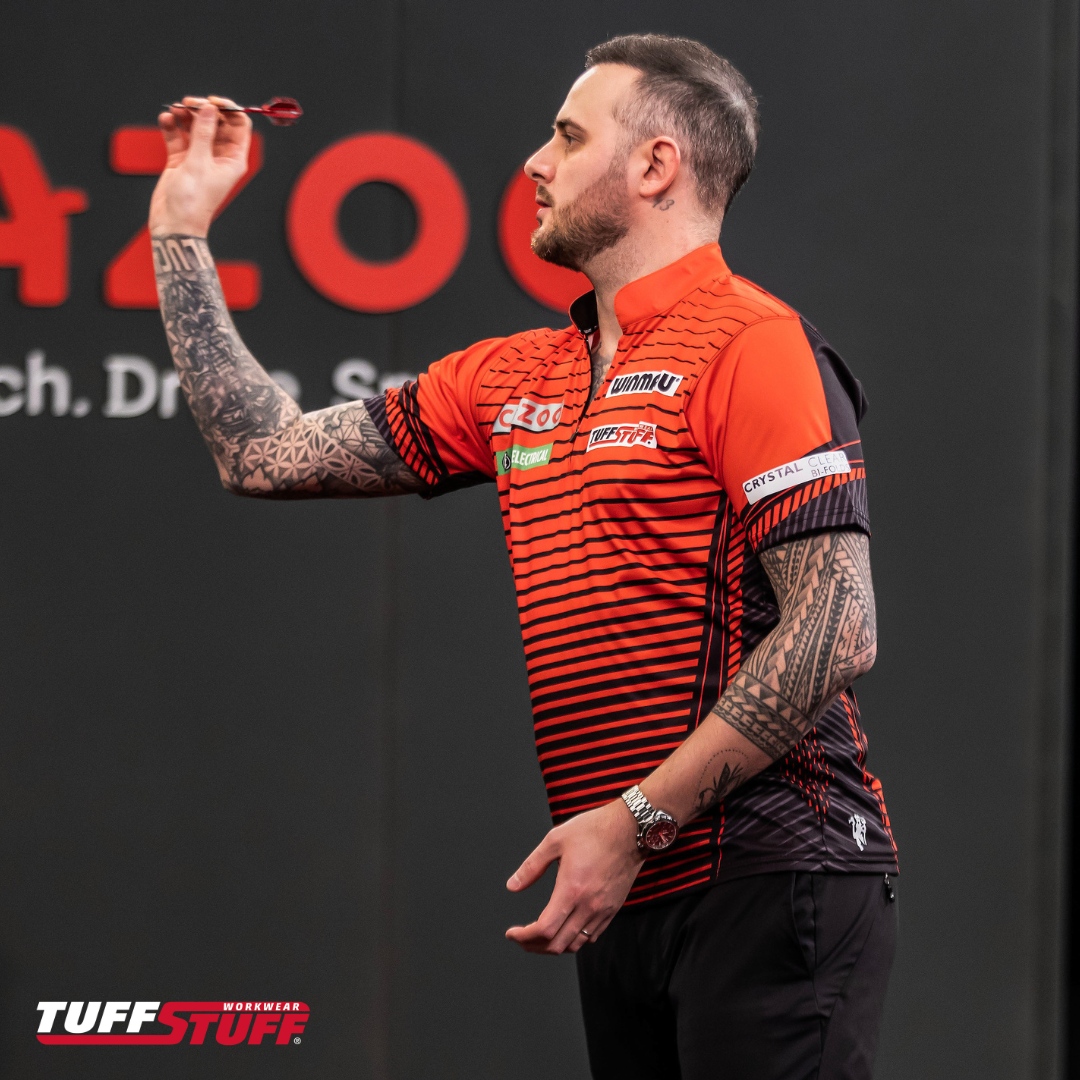 TUFFSTUFF WORKWEAR (@tuffstuff_uk) on Twitter photo Welcome to Tuffstuff <a href="/joecullen13/">Joe Cullen</a> 🎯
The 2024 Cazoo Masters took place from February 2-4 at the Marshall Arena, Milton Keynes.
Joe started off the first round in style beating Josh Rock 6-4 with an average of 99.32!🔥
Unfortunately in the last 16 Joe faced Daryl Gurney who ... Welcome to Tuffstuff <a href="/joecullen13/">Joe Cullen</a> 🎯
The 2024 Cazoo Masters took place from February 2-4 at the Marshall Arena, Milton Keynes.
Joe started off the first round in style beating Josh Rock 6-4 with an average of 99.32!🔥
Unfortunately in the last 16 Joe faced Daryl Gurney who ...