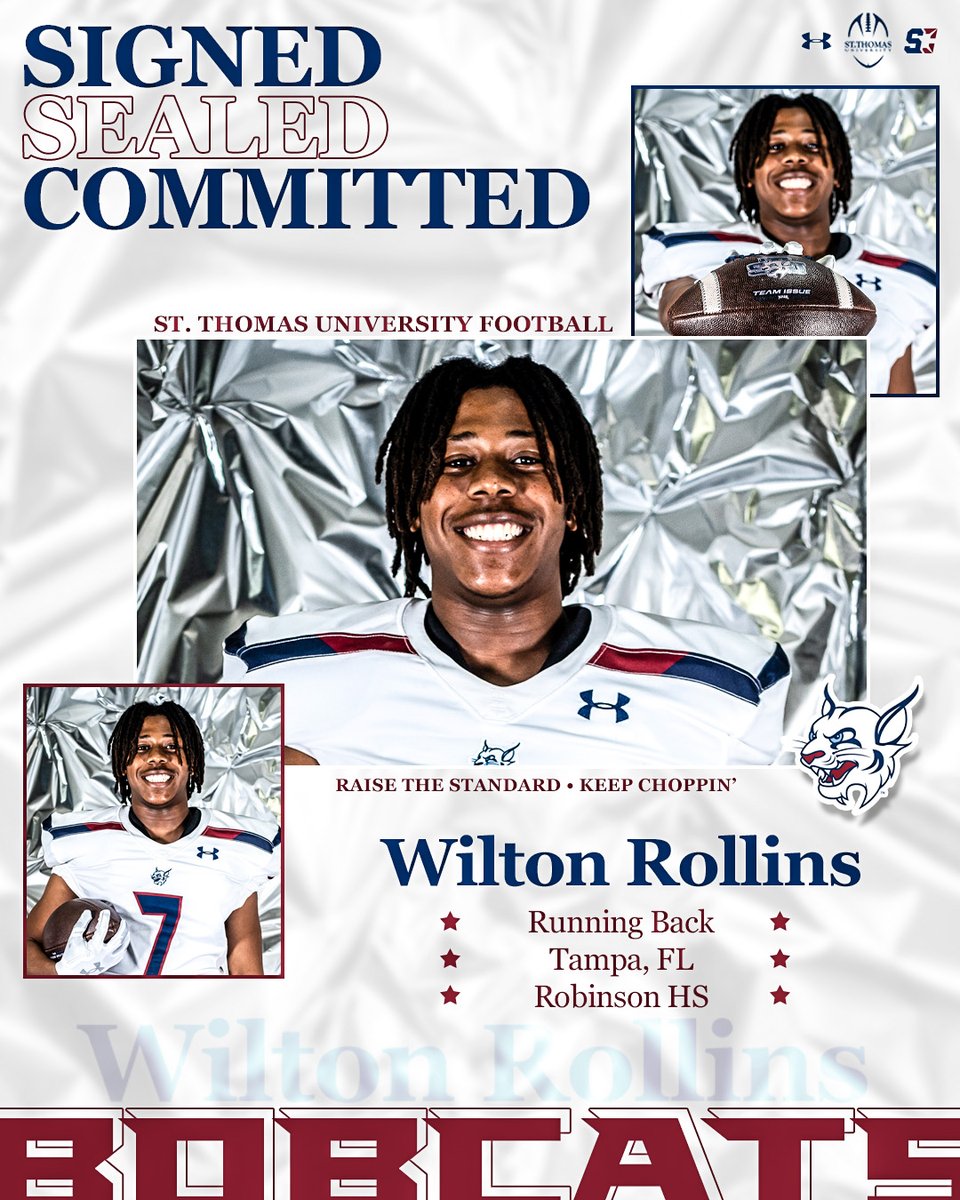 STU Football (@stu_football) on Twitter photo Join us in welcoming the newest Bobcat to the 3️⃣0️⃣5️⃣<a href="/wilezzy_/">Wilton Rollins</a>🌴
#RaiseTheStandard // #STUNSD24 Join us in welcoming the newest Bobcat to the 3️⃣0️⃣5️⃣<a href="/wilezzy_/">Wilton Rollins</a>🌴
#RaiseTheStandard // #STUNSD24