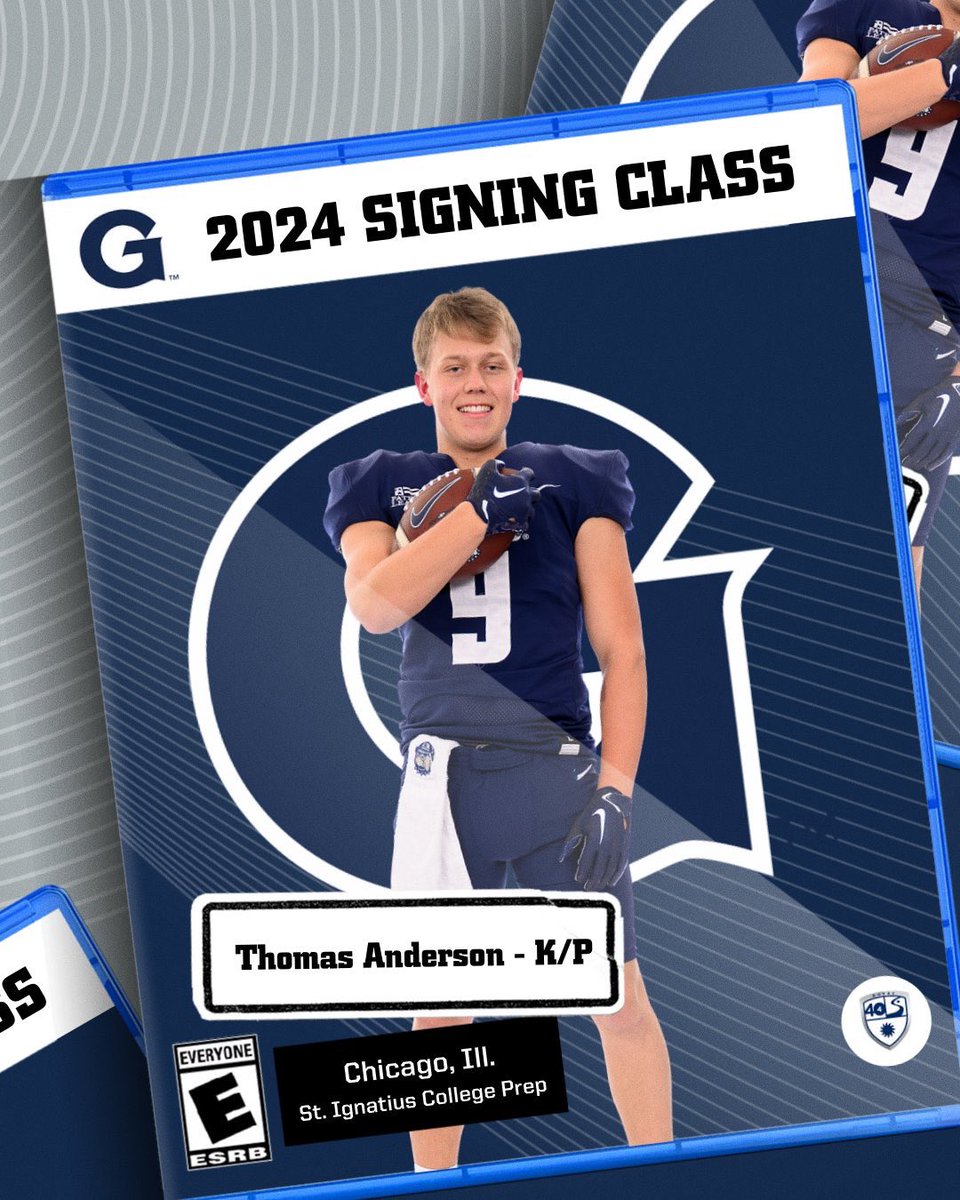 Officially home on The Hilltop 🐶 🦴 𝗦𝗜𝗚𝗡𝗘𝗗 → @TAnderson_505 🏠 Chicago, IL 🏫 St Ignatius 🏈 K/P Elite specialist joining the Hoya Family from the Windy City. #NSD24 x #HOYASAXA