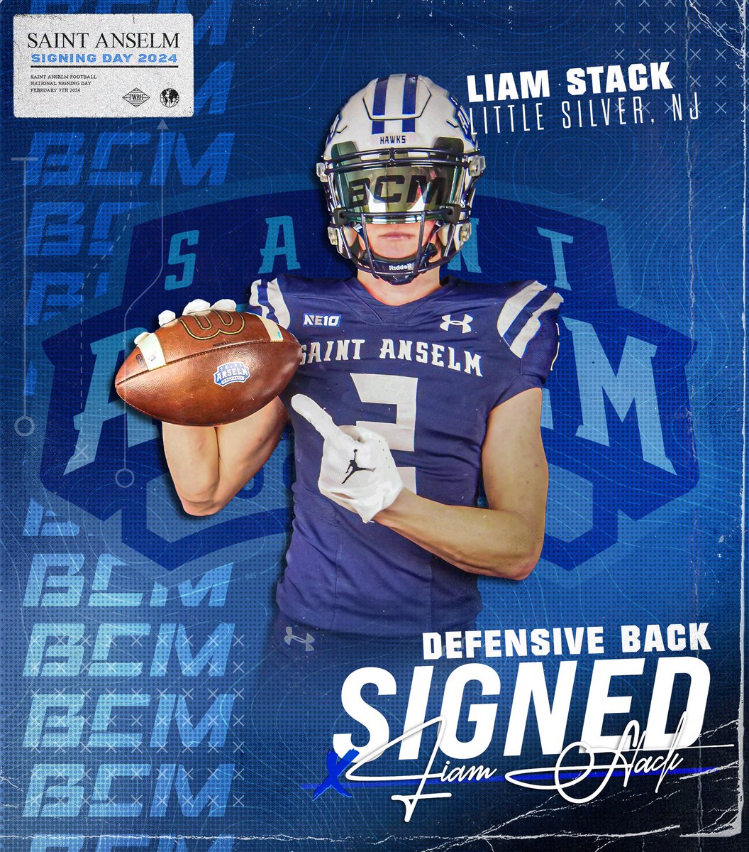 STAHawksFB's tweet image. 𝐖𝐄𝐋𝐂𝐎𝐌𝐄 𝐓𝐎 𝐓𝐇𝐄 𝐇𝐈𝐋𝐋𝐓𝐎𝐏

✍️ Liam Stack @Liamstack217 
🏈 Defensive Back
📍 Little Silver, N.J.

#BCM #NSD24