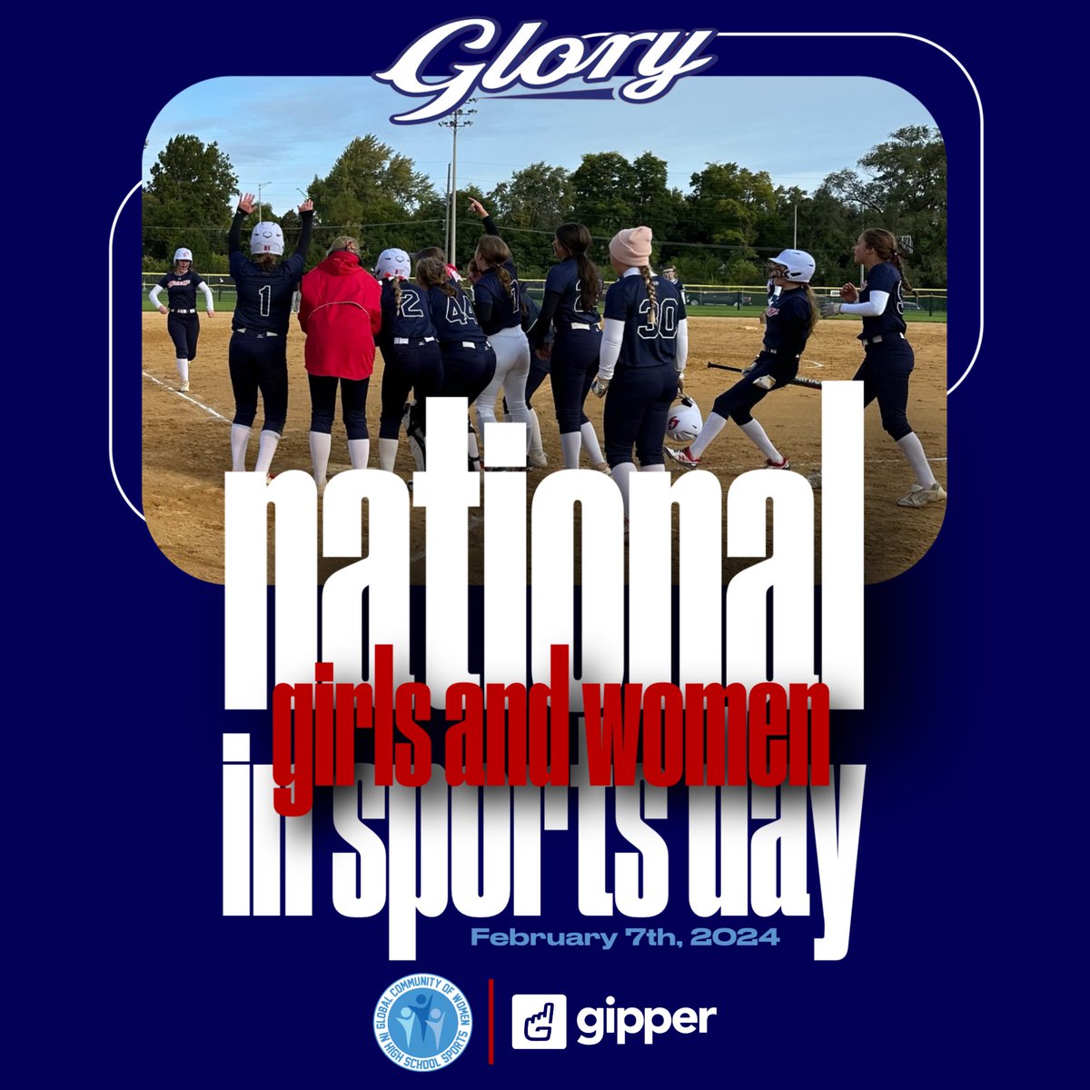Glory08Schmidt's tweet photo. Celebrating these hardworking ladies on National Girls and Women in Sports day! #GoGlory https://t.co/ZwO101AFWP