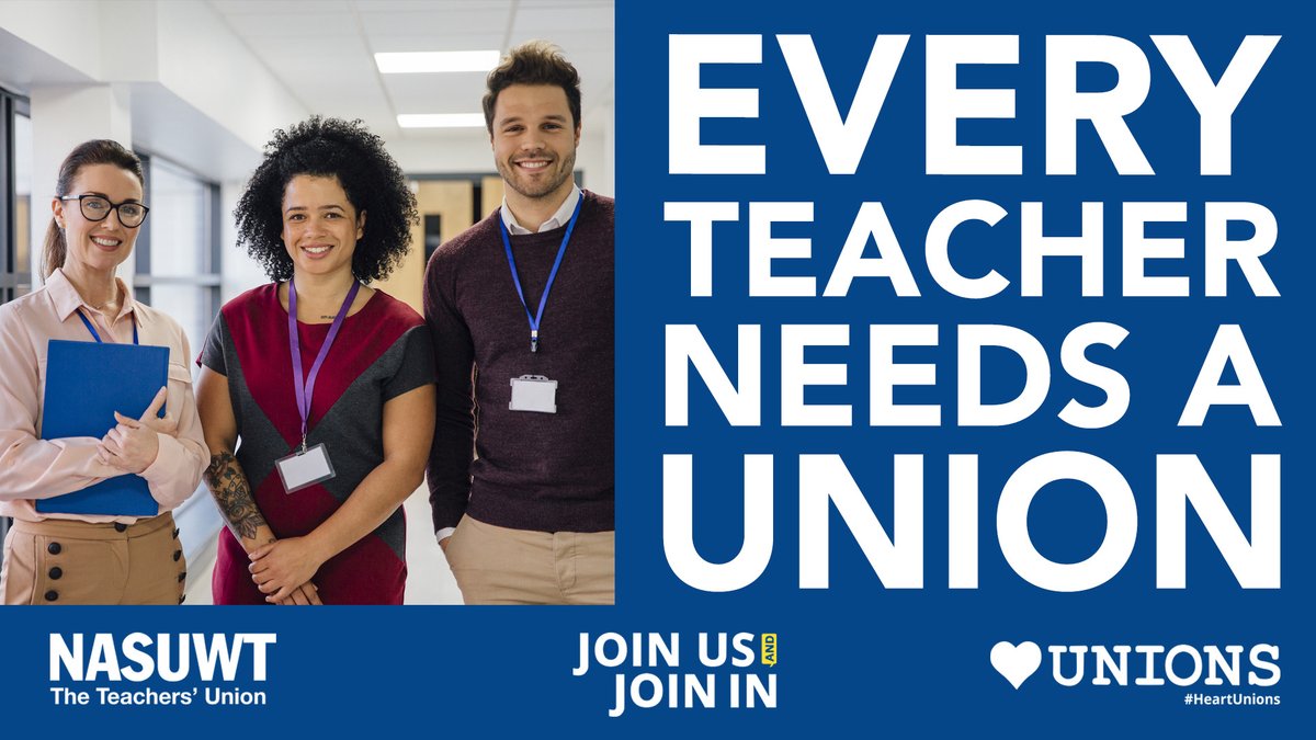 It's #HeartUnions week where we celebrate the value of being in a trade union.

At NASUWT we're dedicated to supporting teachers &amp; school leaders at every stage of your career.

Whether an existing or prospective member, see what we can do for you:
nasuwt.org.uk/news/campaigns…