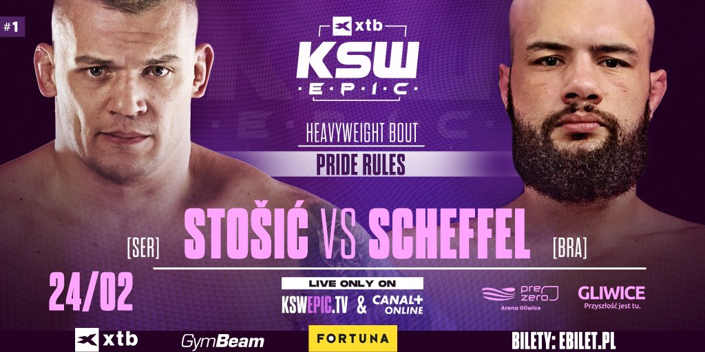 KSW_MMA's tweet photo. OH MY!!!! PRIDE RULES!!!!! 😵

🇷🇸 Darko Stošić vs. Matheus Scheffel 🇧🇷

XTB #KSWEpic | Feb 24 | #Gliwice
🎟️ @eBiletPL | 📺 PPV https://t.co/VFdNYA4ZX5