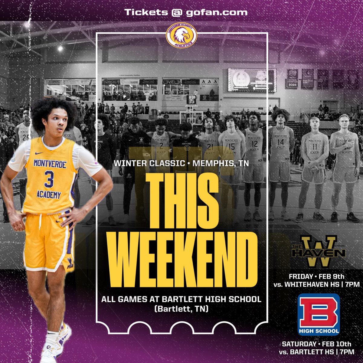Montverde Academy Basketball (@mvabasketball) on Twitter photo THIS WEEKEND IN MEMPHIS ❗️
Come out to watch MVA and Memphis native Curtis Givens <a href="/lilcurtis_3/">Curtis Givens III</a> compete in two high level games 💪
🆚: WHITEHAVEN HS
Friday | Feb 9th @ 7PM 🕖
🆚: BARTLETT HS
Saturday | Feb 10th @ 7PM 🕖
Tickets 🎟️ @ gofan.com THIS WEEKEND IN MEMPHIS ❗️
Come out to watch MVA and Memphis native Curtis Givens <a href="/lilcurtis_3/">Curtis Givens III</a> compete in two high level games 💪
🆚: WHITEHAVEN HS
Friday | Feb 9th @ 7PM 🕖
🆚: BARTLETT HS
Saturday | Feb 10th @ 7PM 🕖
Tickets 🎟️ @ gofan.com