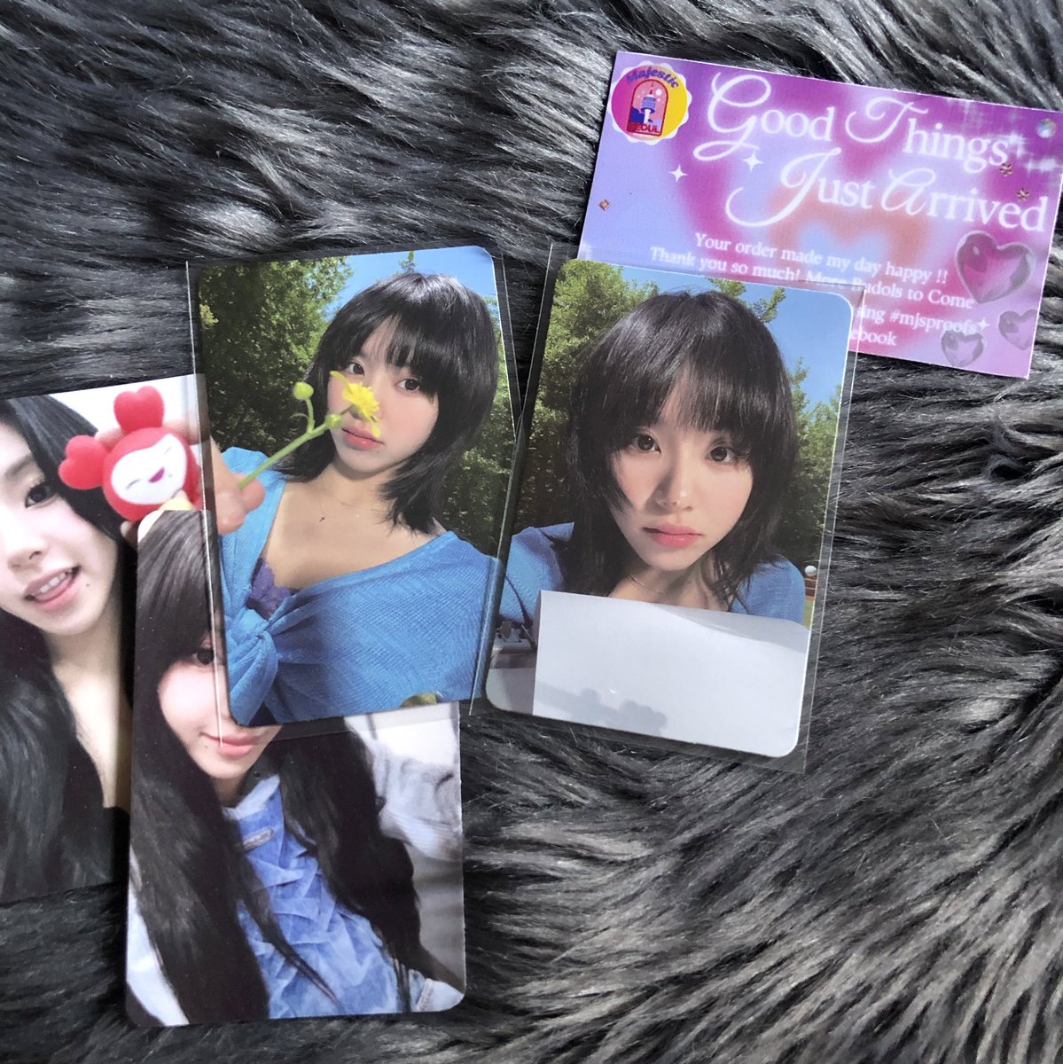 myouiii_mina's tweet photo. 〜 #raldmails 

chaeyoung tulala set came home safely! thankyouu so much! tho i think medyo natagalan lang since nov 29 nasa consol na 🥹 pero im happy na nakauwi sila safe &amp; good condi hehe thankyouu so much! until next budol ❤️‍🔥

📥 @majesticseoul 
#mjsproofs https://t.co/dZ15Fkmtzu