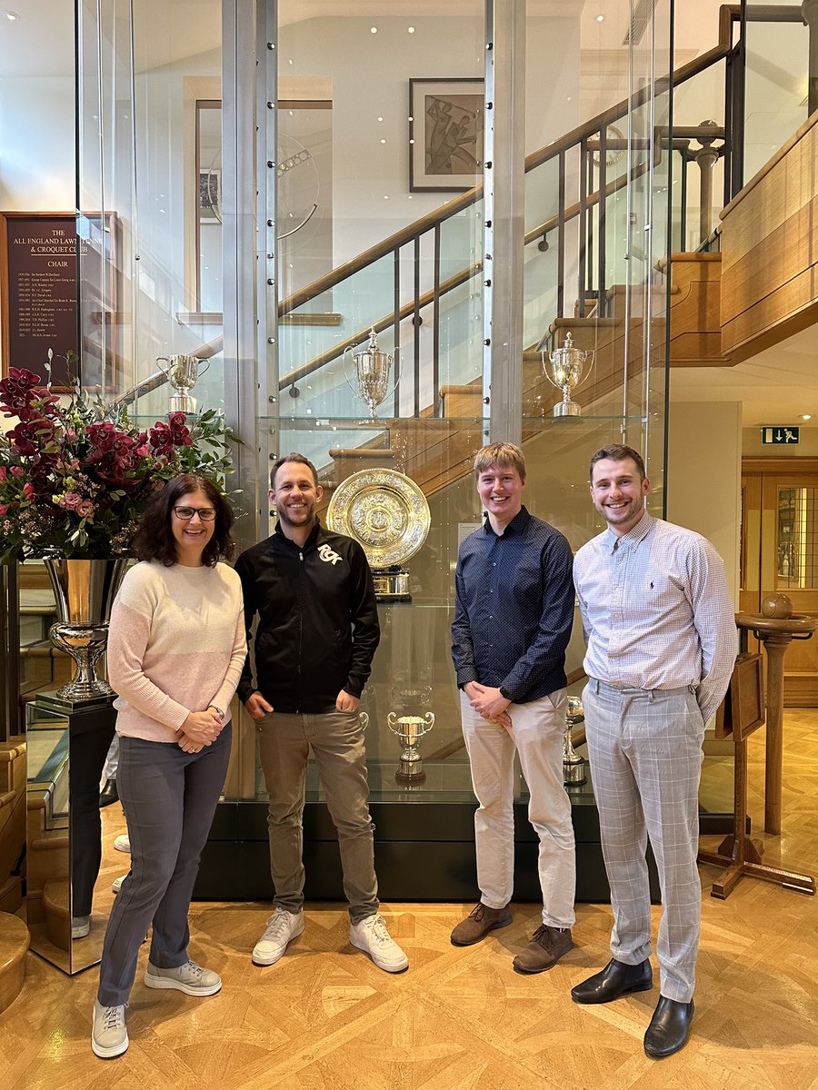 Great meeting today at Wimbledon to discuss our research regarding wheelchair tennis and our next steps in promoting inclusivity and improved performance