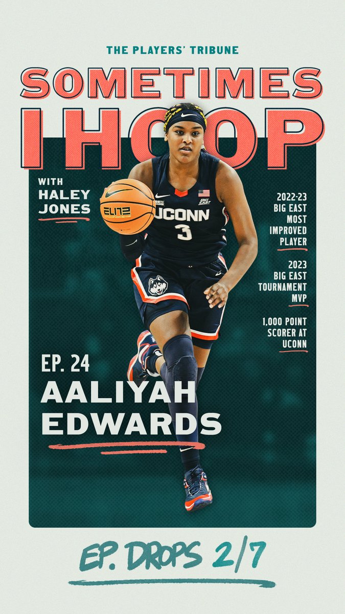 We’ve got @UConnWBB's senior bucket getter and lottery prospect, @AaliyahEdwards_, on #SometimesIHoop!

The @CanBball Olympian talks all things UConn, @paigebueckers1’s return, maintaining Mamba Mentality, competing in the Olympics and more.

Tune in! playerstribu.ne/SometimesIHoop 🔊