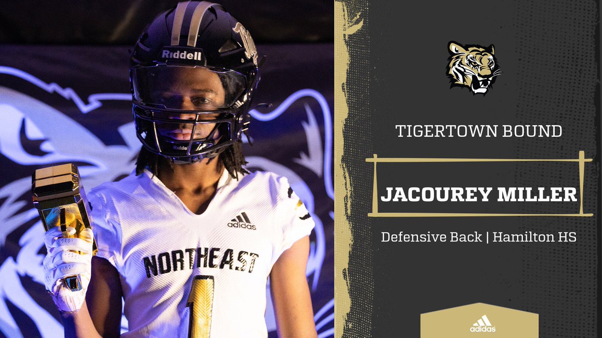 FB | Jacourey Miller is 𝙏𝙞𝙜𝙚𝙧𝙏𝙤𝙬𝙣 𝘽𝙤𝙪𝙣𝙙!

Miller was a Class 2A All-State selection for <a href="/HamiltonLionsFB/">Hamilton Lions Football</a>. He was the Lions’ top wide receiver over their record-setting last 2️⃣ seasons!

🐯 #TigerTown