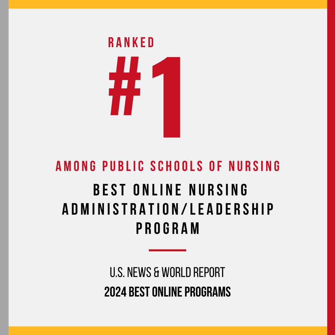 MarylandNursing's tweet photo. 🏆👏 In @usnews newly released “2024 Best Online Programs” rankings, #UMSON was ranked No. 1 in the nation among public schools of nursing in the Nursing Administration/Leadership category for its Master of Science in Nursing #HSLM specialty. Read more: https://t.co/eMx29TDckh https://t.co/r3MpXo3ZrF