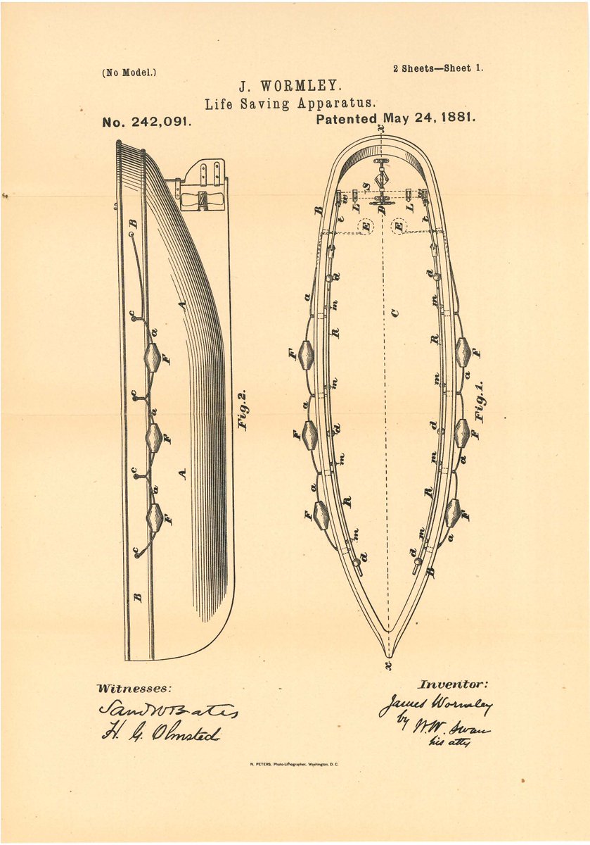 uspto's tweet photo. James Wormley’s patent was evidence of his ingenuity and determination to improve life for those around him, but his true legacy was in entrepreneurship. Read about Wormley, the ancestor of @DepSecGraves, in our #JourneysOfInnovation: https://t.co/AzZKQuND4h https://t.co/fqLkLmlgRi