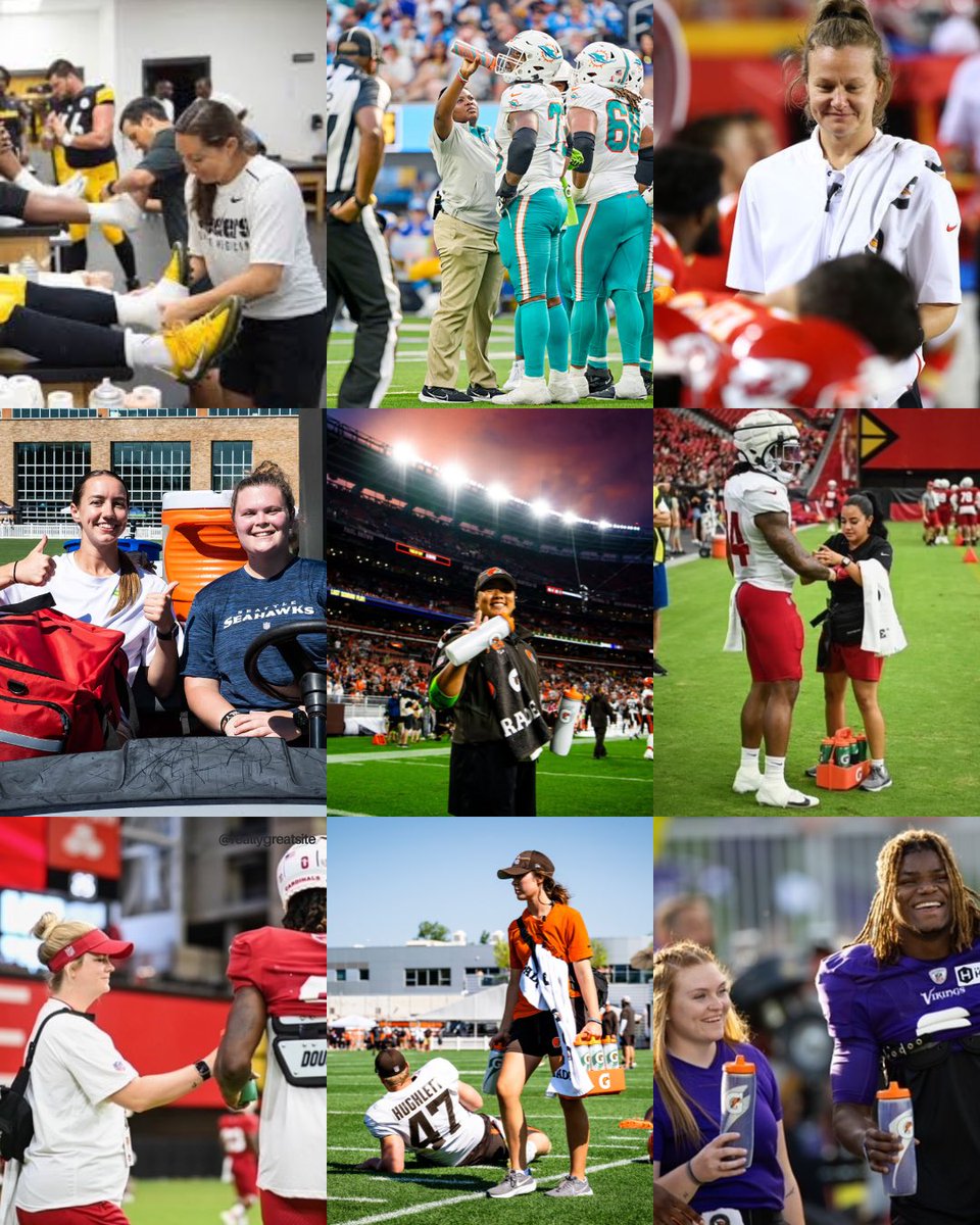 Happy National Girls &amp; Women in Sports Day! 🏈A great day to highlight our PFATS members and interns working in the NFL. Tag a women you know working in sports below!