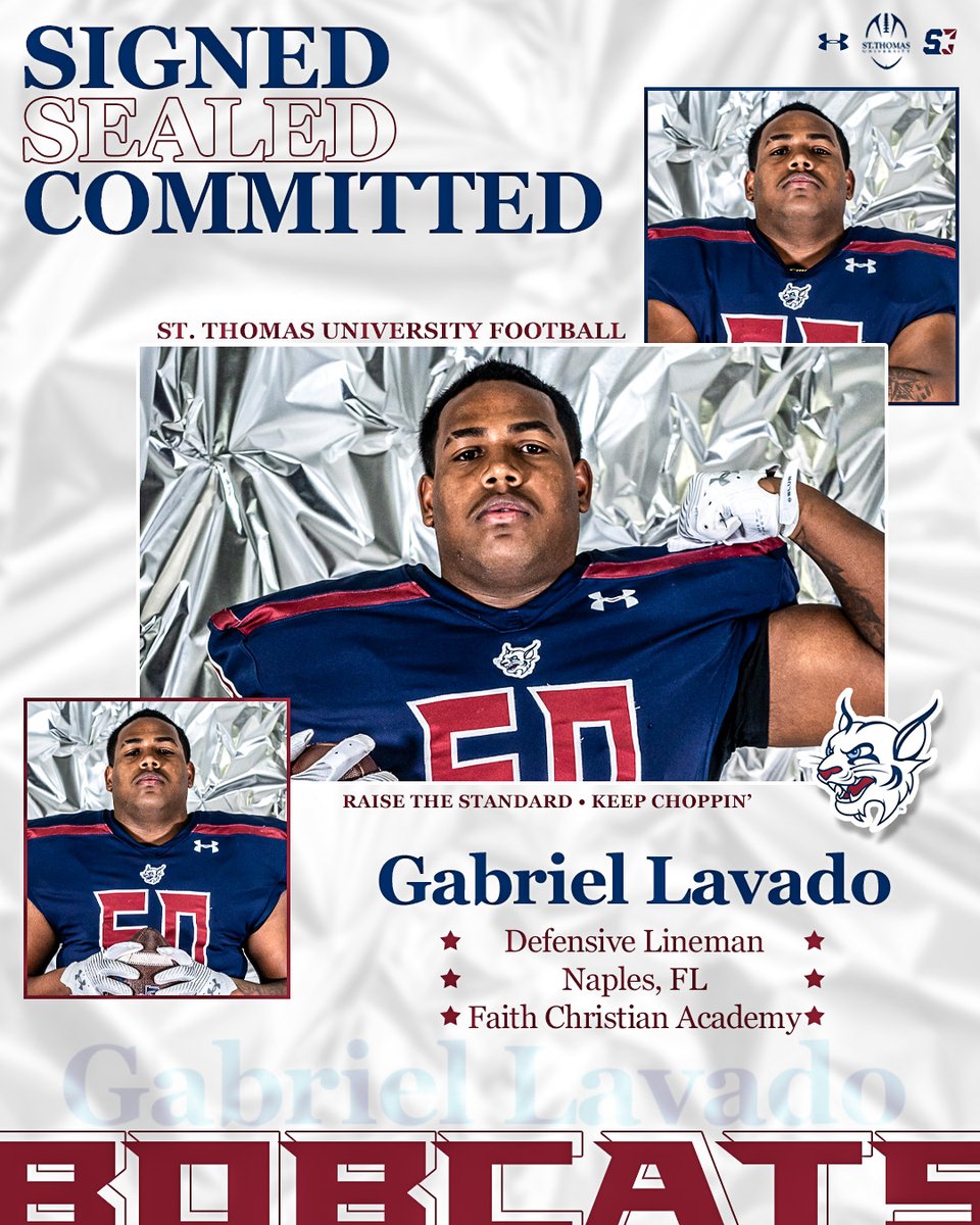 STU_Football's tweet photo. Join us in welcoming the newest Bobcat to the 3️⃣0️⃣5️⃣@GabrielLavado58🌴

#RaiseTheStandard // #STUNSD24 https://t.co/Z9oeyBBfLb