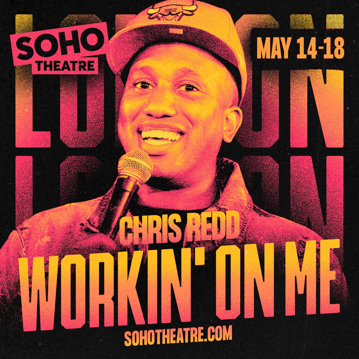 📣 JUST ANNOUNCED 📣 Chris Redd (@Reddsaidit) returns to London this May! Former SNL star, Emmy Award winner, and star of his HBO stand-up special returns to @sohotheatre with a brand new hour 🎉 🎟 Tickets via @sohotheatre 📆 Tue 14 - Sat 18 May 🎨 Electric Fun