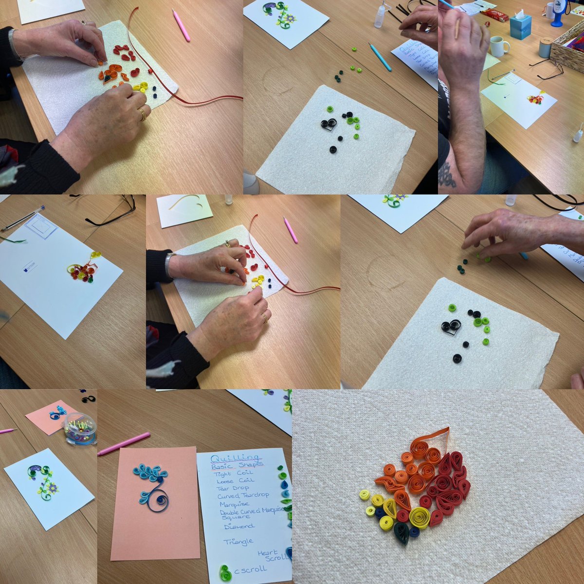 LiveWellwtCan's tweet photo. Huge #thankyou to Dawn for introducing our #wellbeingwednesday gang to the art of #quilling π
Join us every Wednesday from 11-1 for a fun crafting session. #craft #craic #coffee π
#livewellwithcancer #wecare #weempower #weareacommunity #northtyneside #northshields https://t.co/Tz405eO9cr