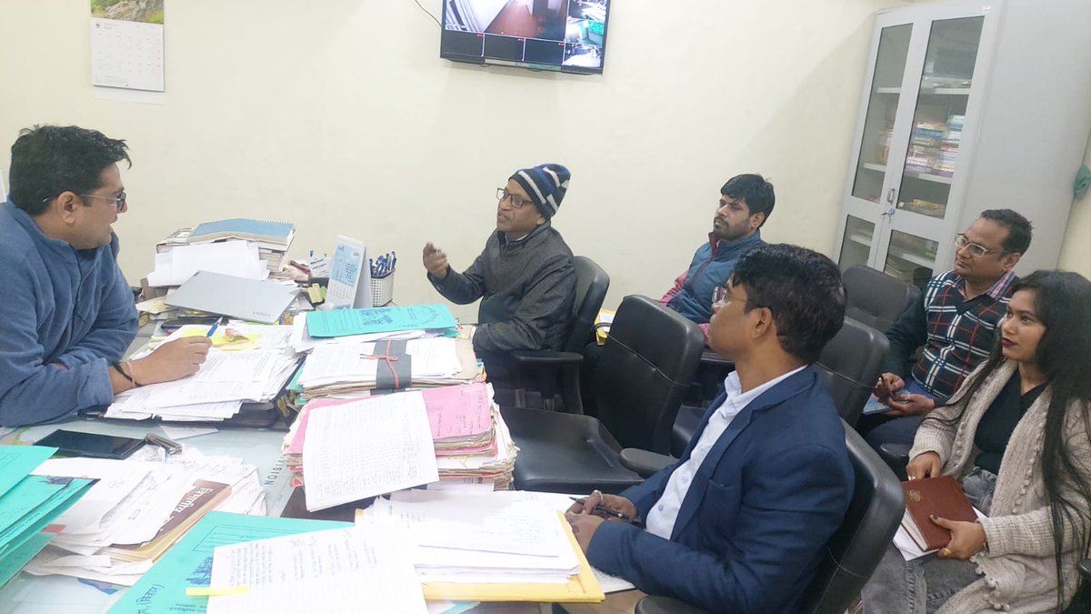 brlps_rohtas's tweet photo. Today's meeting with the District Forest Officer(Rohtas),District Agriculture Officer(Rohtas) and DPM sir(Jeevika)Rohtas regarding finalisation of Didi Ki Nursery by Forest Department for FY:2023-24
@brlps_jeevika 
@PrasannKumar12 https://t.co/qhQV1Tvl3N