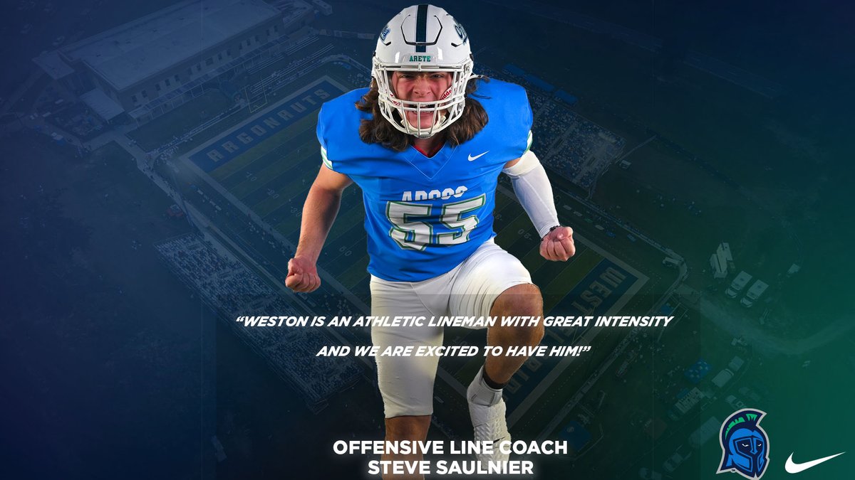 An athletic lineman, with great intensity that's Weston Gruttadauria!

#GoArgos | #Arete