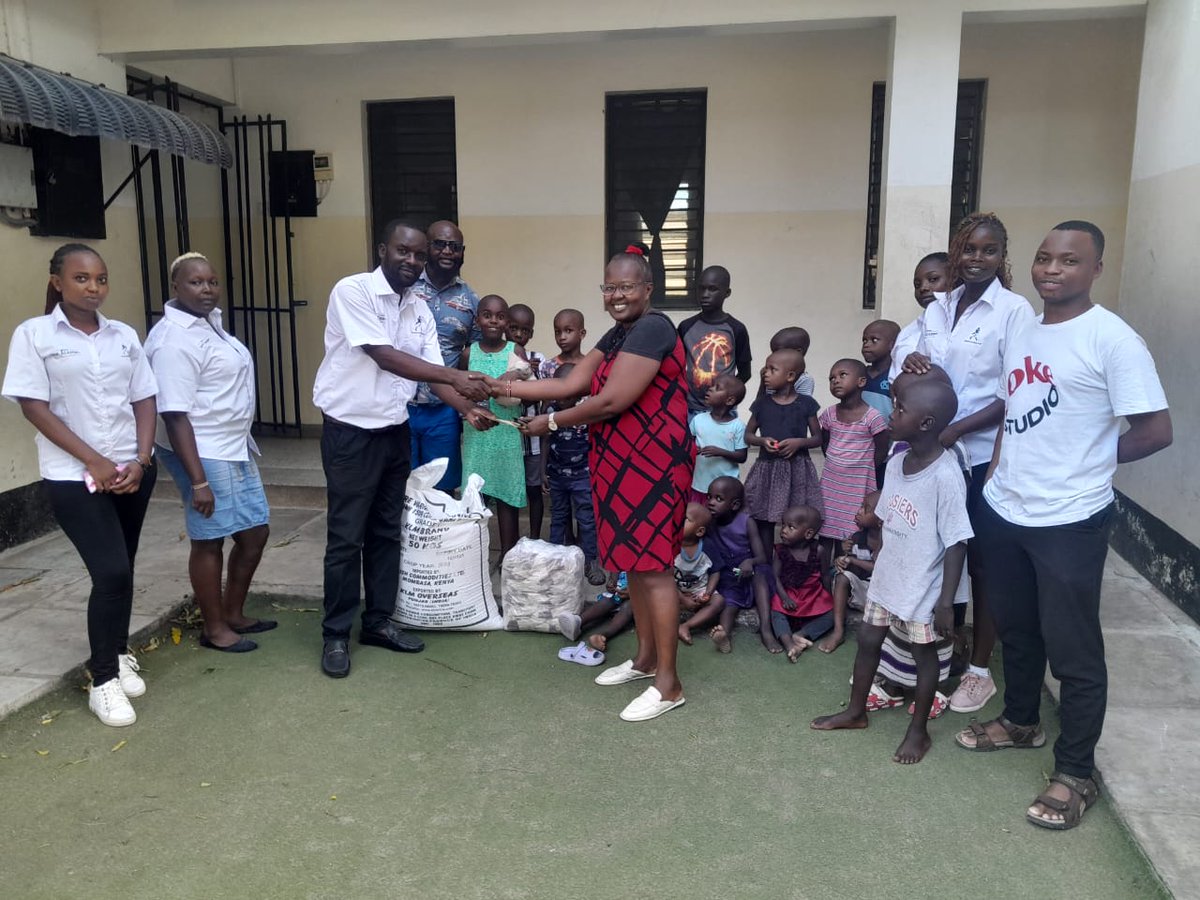 As Part Of Our Coo-Operate Social Responsibility Staff & Management of SuperSport Lounge & Timez Super Lounge Bamburi Visited Tumaini Children Homes & Donated Assorted Food Items.                                                   #HumanityComesFirst
